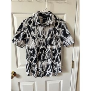 Guess Slim Fit Linen Short-Sleeve Button Up